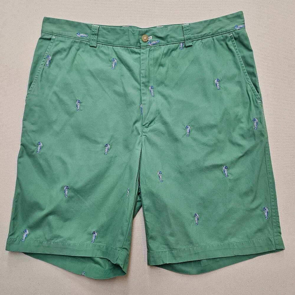 J. McLaughlin Seahorse Embroidered Shorts 36